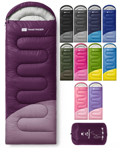 Sleeping Bags for Adults,Compact Lightweight Backpacking Sleeping Bag with Compression Sack for Youth, Camping Essentials Gearfor Hiking Travel Climbing Outdoor&Indoor Use