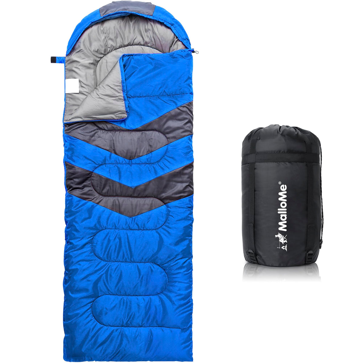 MalloMe Sleeping Bags for Adults Cold Weather & Warm - Backpacking Camping Sleeping Bag for Kids 10-12, Girls, Boys - Lightweight Compact Camping Essentials Gear Accessories Hiking Sleep Must Haves