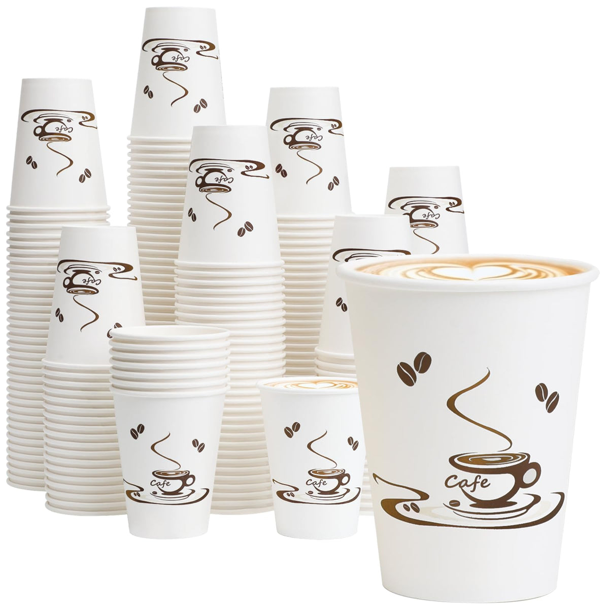 Lamosi 240 Pack 12 oz Coffee Cups, Disposable Paper Cups