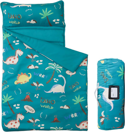 MORAIS Toddler Nap Mat with Pillow and Blanket, 52" x 20" Lightweight and Soft Nap Mat for Preschool, Daycare, Travel Sleeping Bags