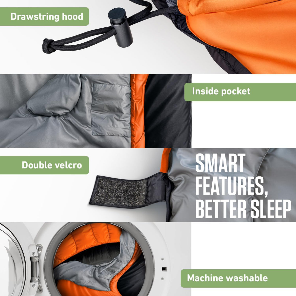 VENTURE 4TH Backpacking Sleeping Bag for Camping - Single, XXL & Double