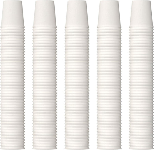 JOLLY PARTY 2 oz Bathroom Cups 700 Pack Small Paper Cup White Mouthwash Cup