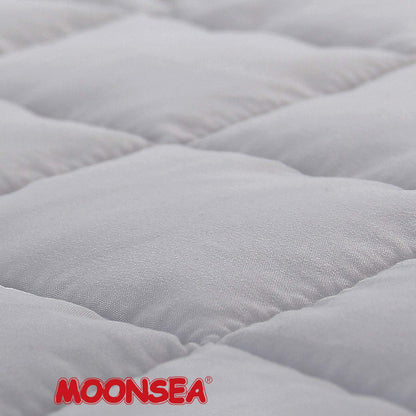 Moonsea Toddler Nap Mat with Pillow and Fleece Minky Blanket Grey