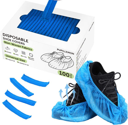 50/100/200 Pack Non-Woven Shoe Covers Disposable for Indoors