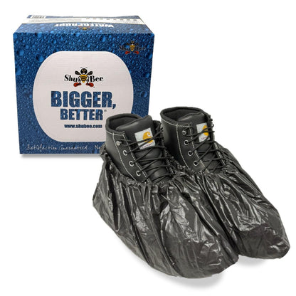 ShuBee Waterproof Shoe & Boot Covers Slip-Resistant Disposable for Plumbing Construction Floor Protection - 40 Pair