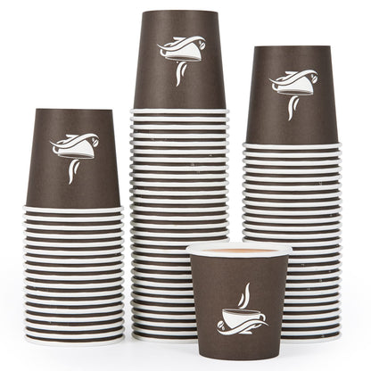 LITOPAK 240 Pack 12 oz Paper Cups, Brown Disposable Hot Coffee Cups