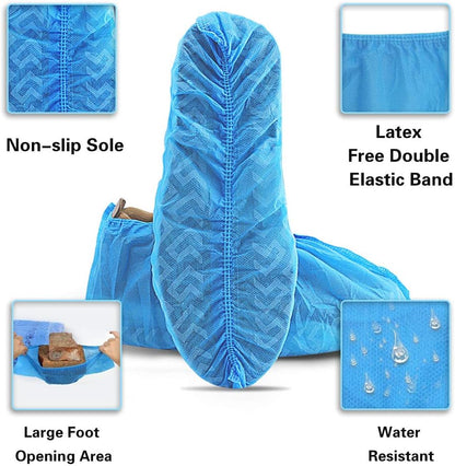 Shoe Covers Disposable 200 Pack (100 Pairs)