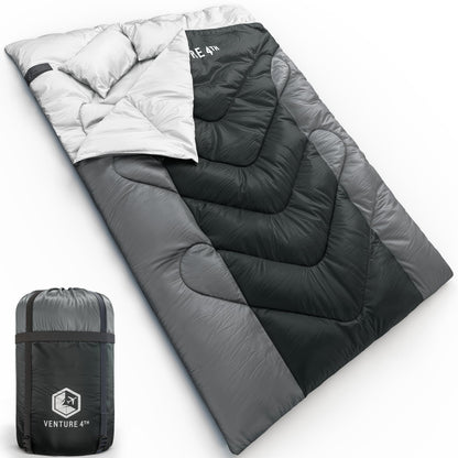 VENTURE 4TH Backpacking Sleeping Bag for Camping - Single, XXL & Double