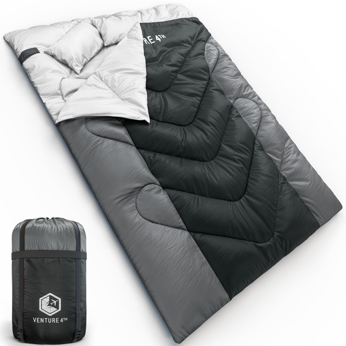 VENTURE 4TH Backpacking Sleeping Bag for Camping - Single, XXL & Double