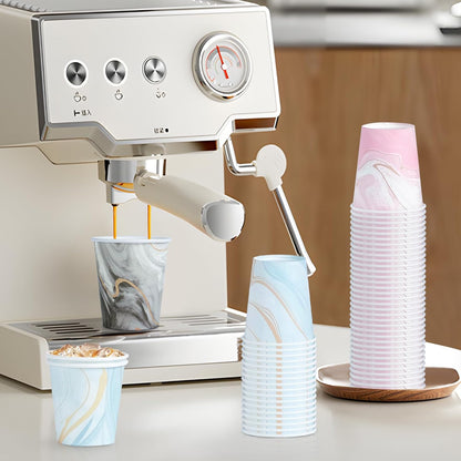 5oz Bathroom Paper Cups,300 Pack Disposable Mouthwash Cups(Marble)