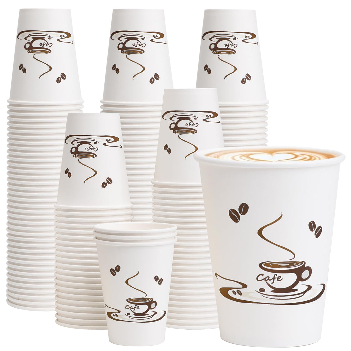 Lamosi 240 Pack 12 oz Coffee Cups, Disposable Paper Cups