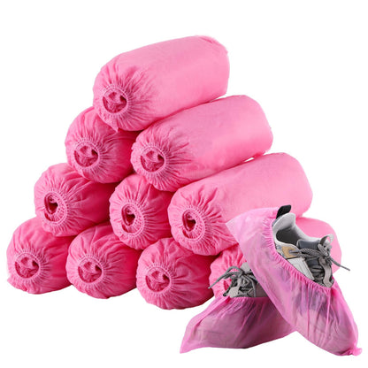 Tigeen 200 Pcs/ 100 Pairs Disposable Shoe Covers Indoor, Blue