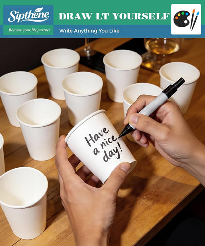 270 Pack 10 oz Paper Cups, Disposable Coffee Cups
