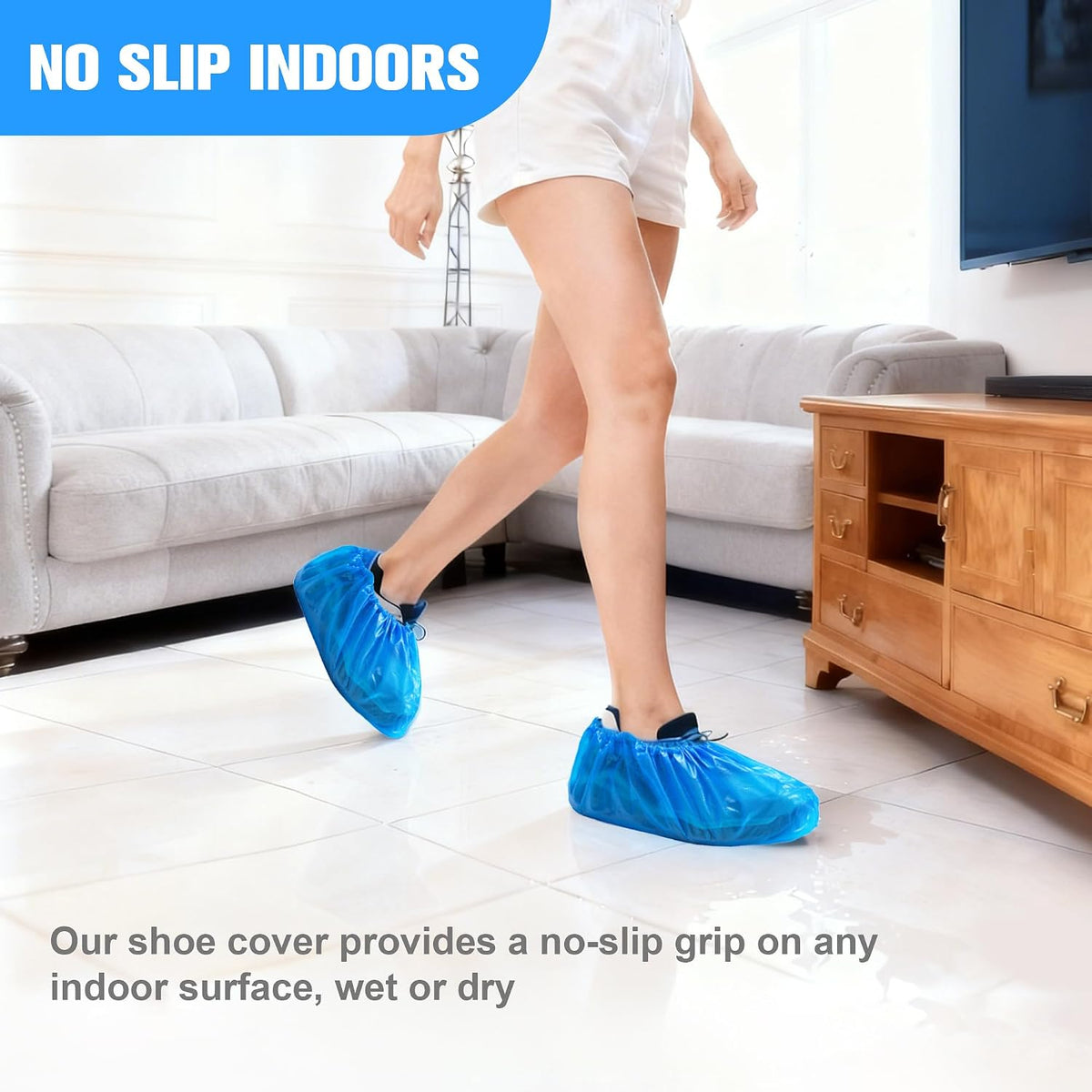 ProtectX Heavy Duty Disposable Shoe Covers Waterproof Non-Slip, Extra Large
