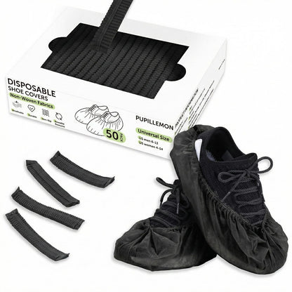 50/100/200 Pack Non-Woven Shoe Covers Disposable for Indoors