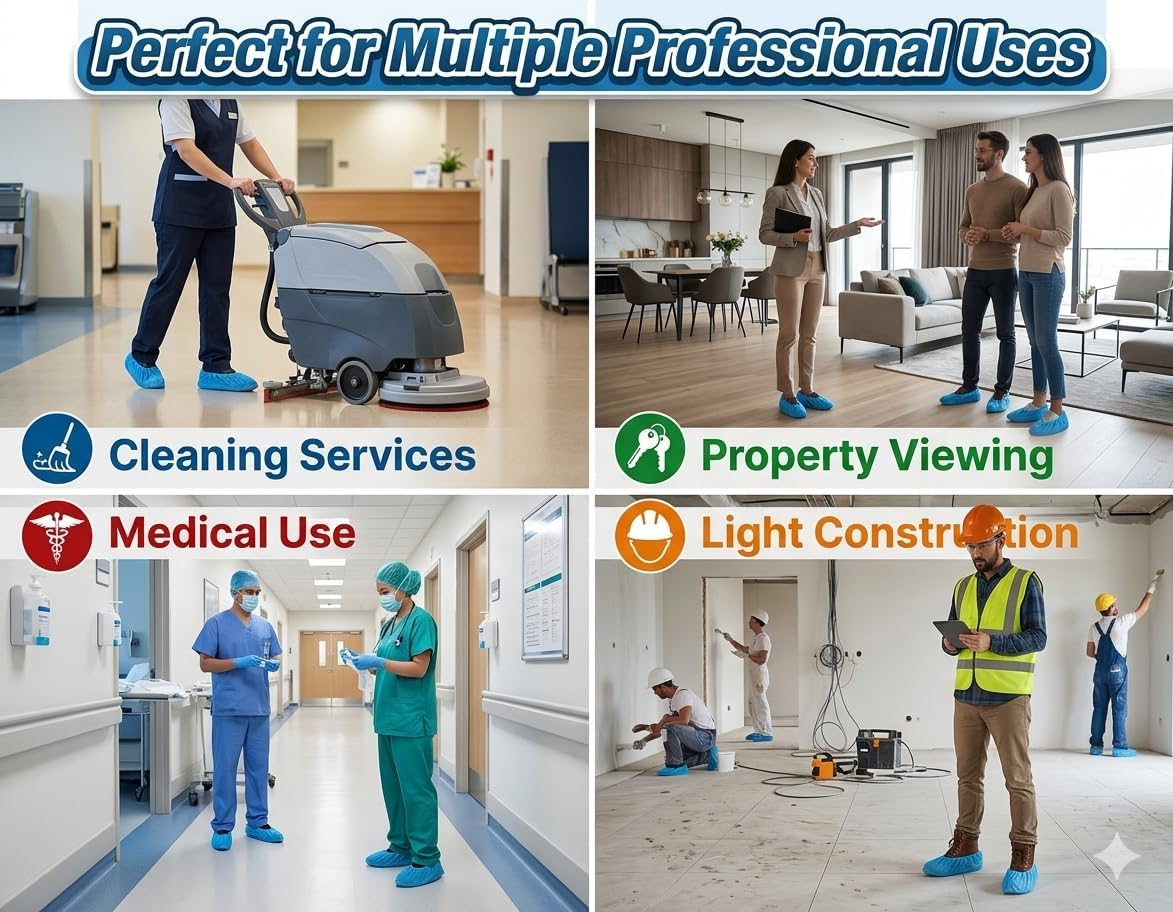 Disposable Boot Covers Non Slip Clean Home Shoe Covers