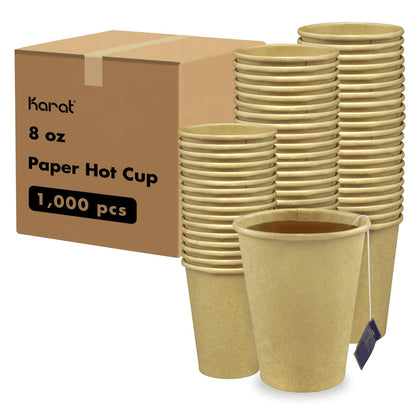 Karat [10oz - 1,000ct Coffee Cups, Paper Hot Cups, 90mm Diameter