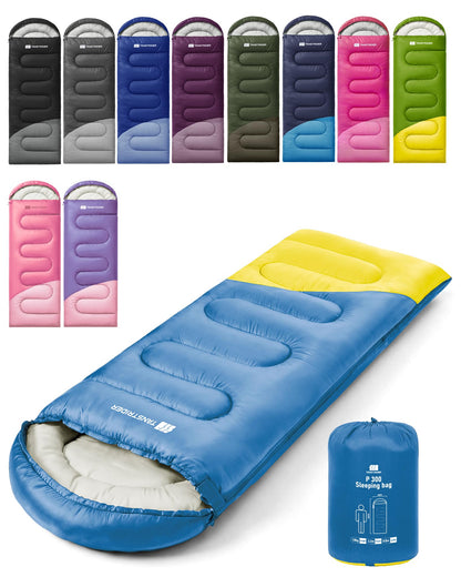Sleeping Bags for Adults,Compact Lightweight Backpacking Sleeping Bag with Compression Sack for Youth, Camping Essentials Gearfor Hiking Travel Climbing Outdoor&Indoor Use