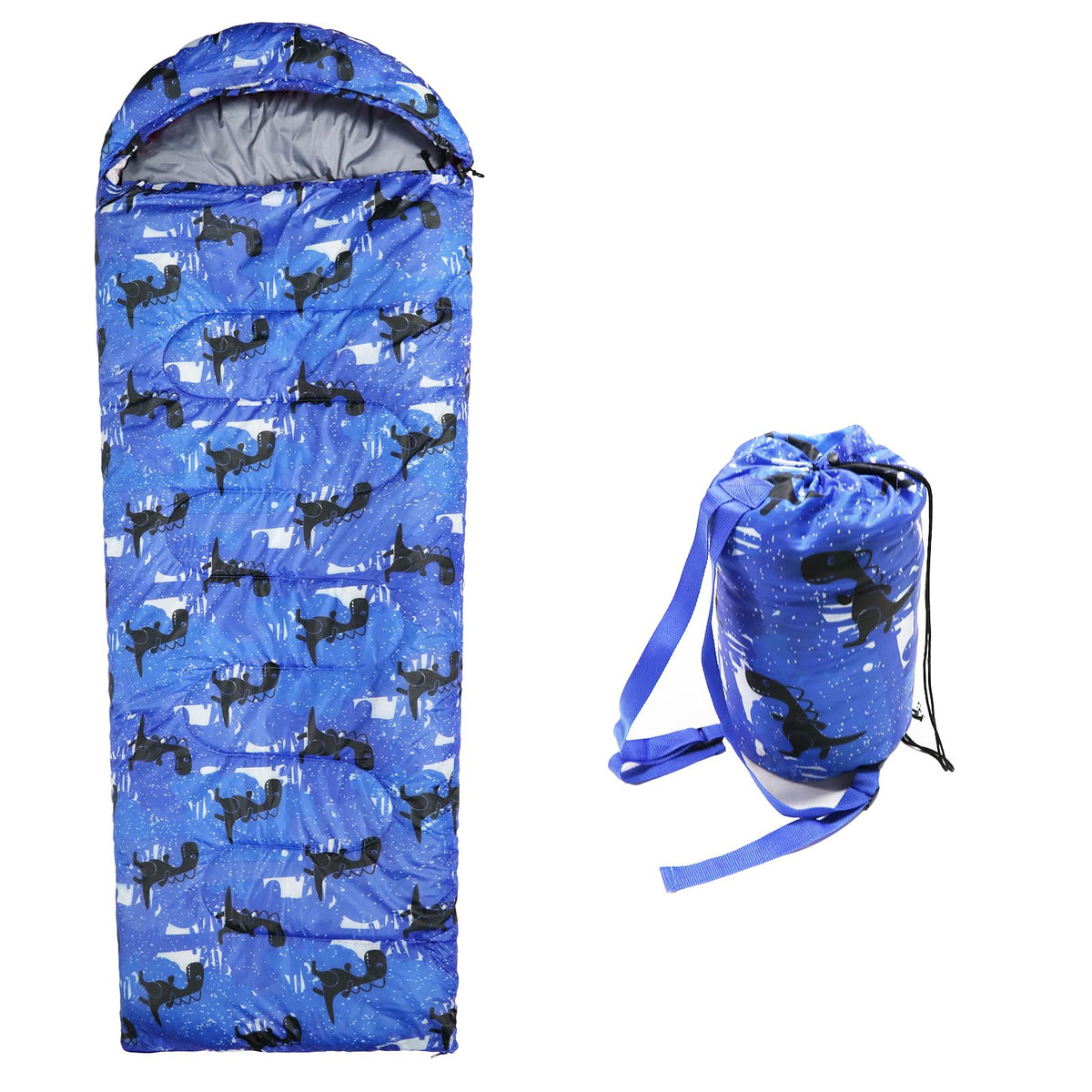 Kids Sleeping Bags - Camping Sleeping Bags with Carry Bag - Compact Sleeping Bag for Hiking, Backpacking 3 Season Warm & Cool Weather, Lightweight Waterproof Outdoor Travel for Boys Girls