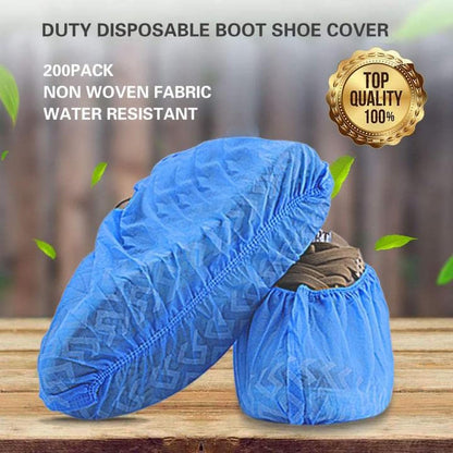 X-Large Shoe Covers Disposable 200 Pack (100 Pairs) Fit Shoe Sizes to Men's 13