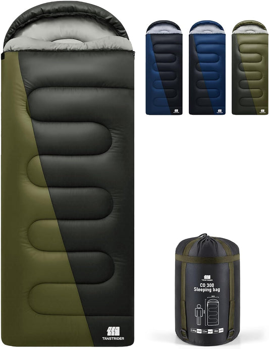 XXL Sleeping Bags for Adults Teens, 4 Season Camping Sleeping Bag Waterproof,Machine Washable Backpacking Gear for Cool Weather,Outdoor Hiking Hunting,with Compression Sack,90x39