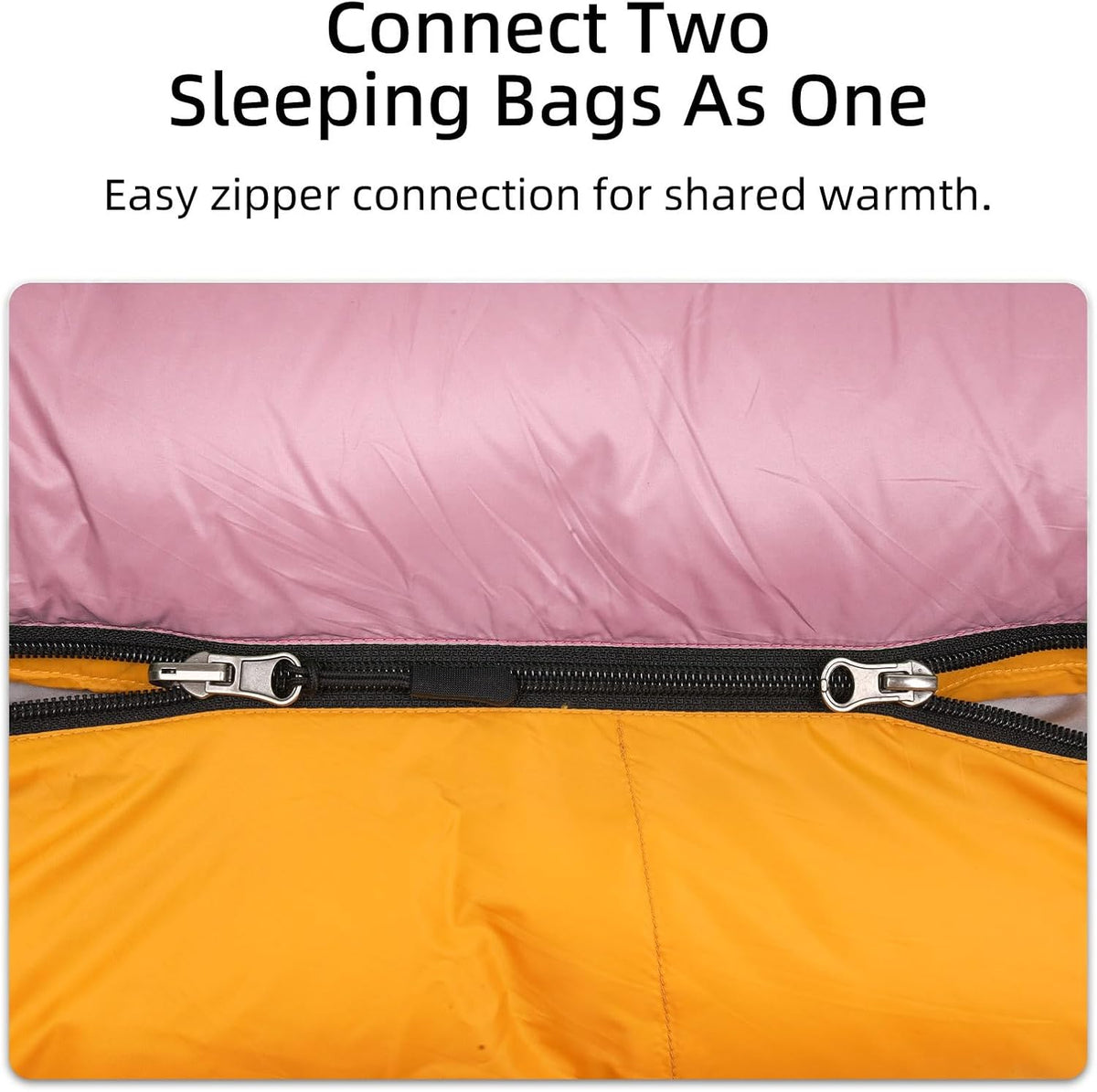 Down Sleeping Bag with Pillow for Adults and Teens