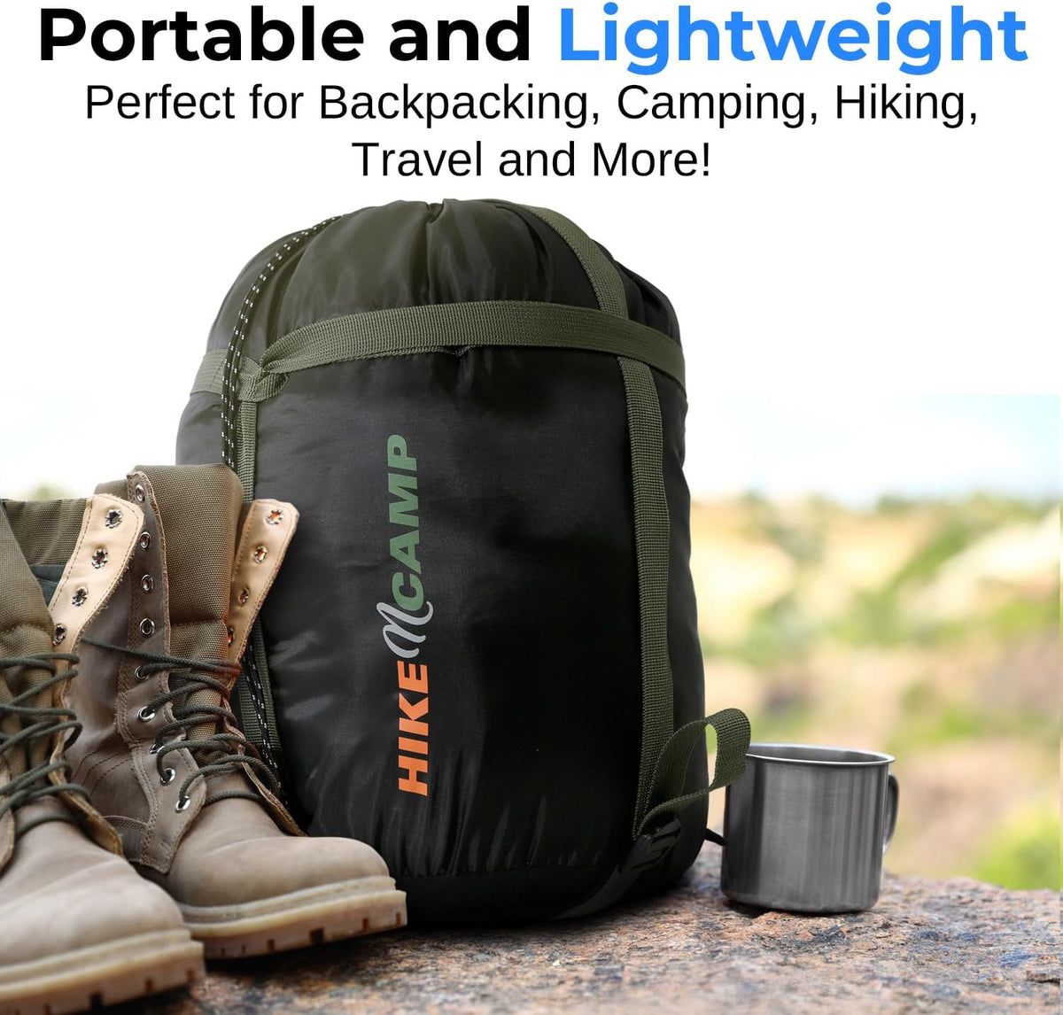 SereneLife Double Sleeping Bag for Adults & Teens