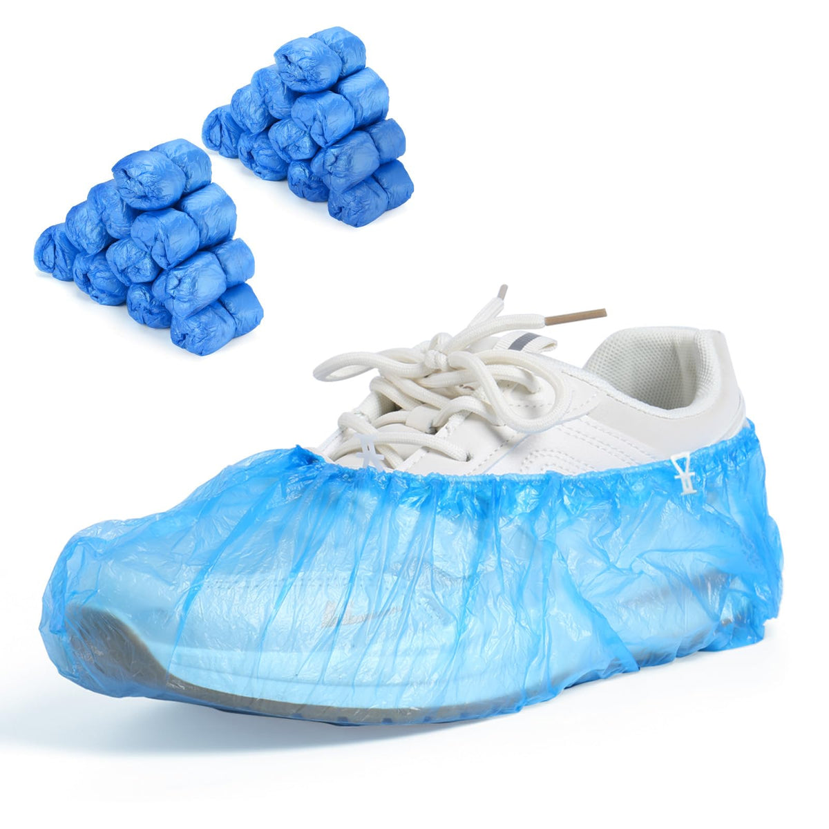 Shoe Covers Dispenser with 200pcs Shoe Cover Disposable Non Slip, User-Friendly and Reliable Shoe Cover Machine, Fits Size Up to 11 US Men, Widely Applicable in Indoor(Silver)