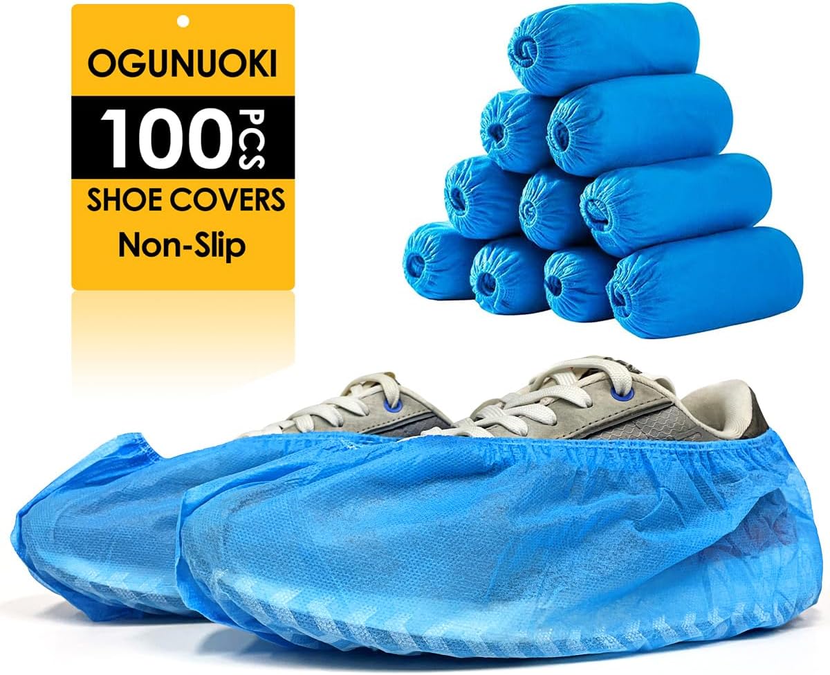 Ogunuoki Shoe Booties Covers Disposable, 100pcs XL