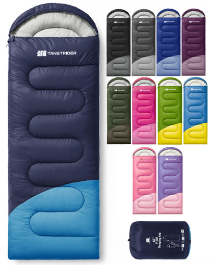 Sleeping Bags for Adults,Compact Lightweight Backpacking Sleeping Bag with Compression Sack for Youth, Camping Essentials Gearfor Hiking Travel Climbing Outdoor&Indoor Use