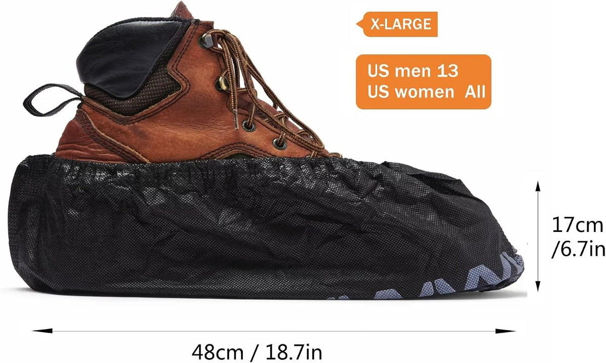 X-Large Disposable Boot Covers Non Slip Clean Home Shoe Covers