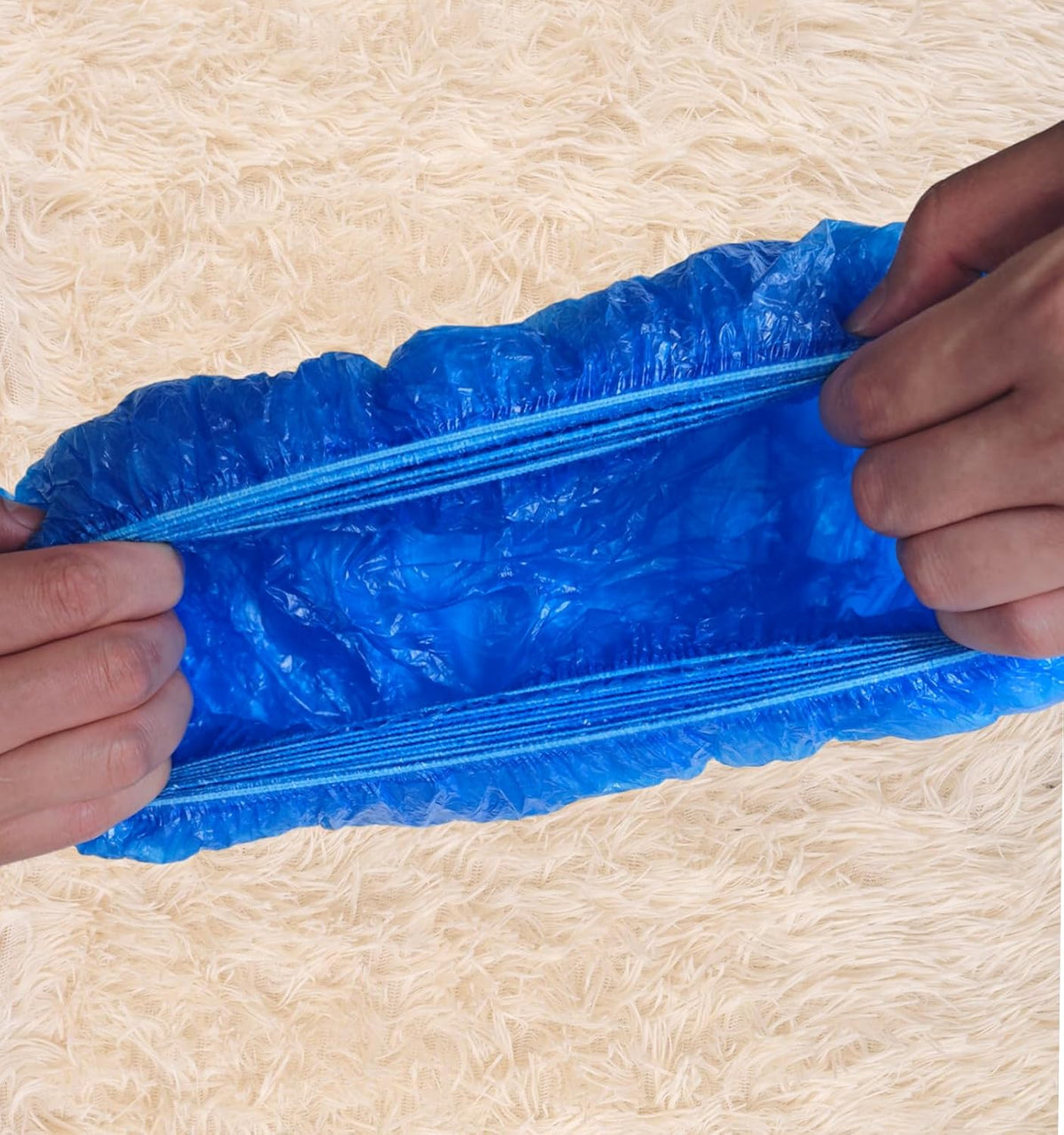 100pcs Shoe Cover Machine Refill Disposable Shoe Cover Dispenser Refill with T-shaped Buckles.