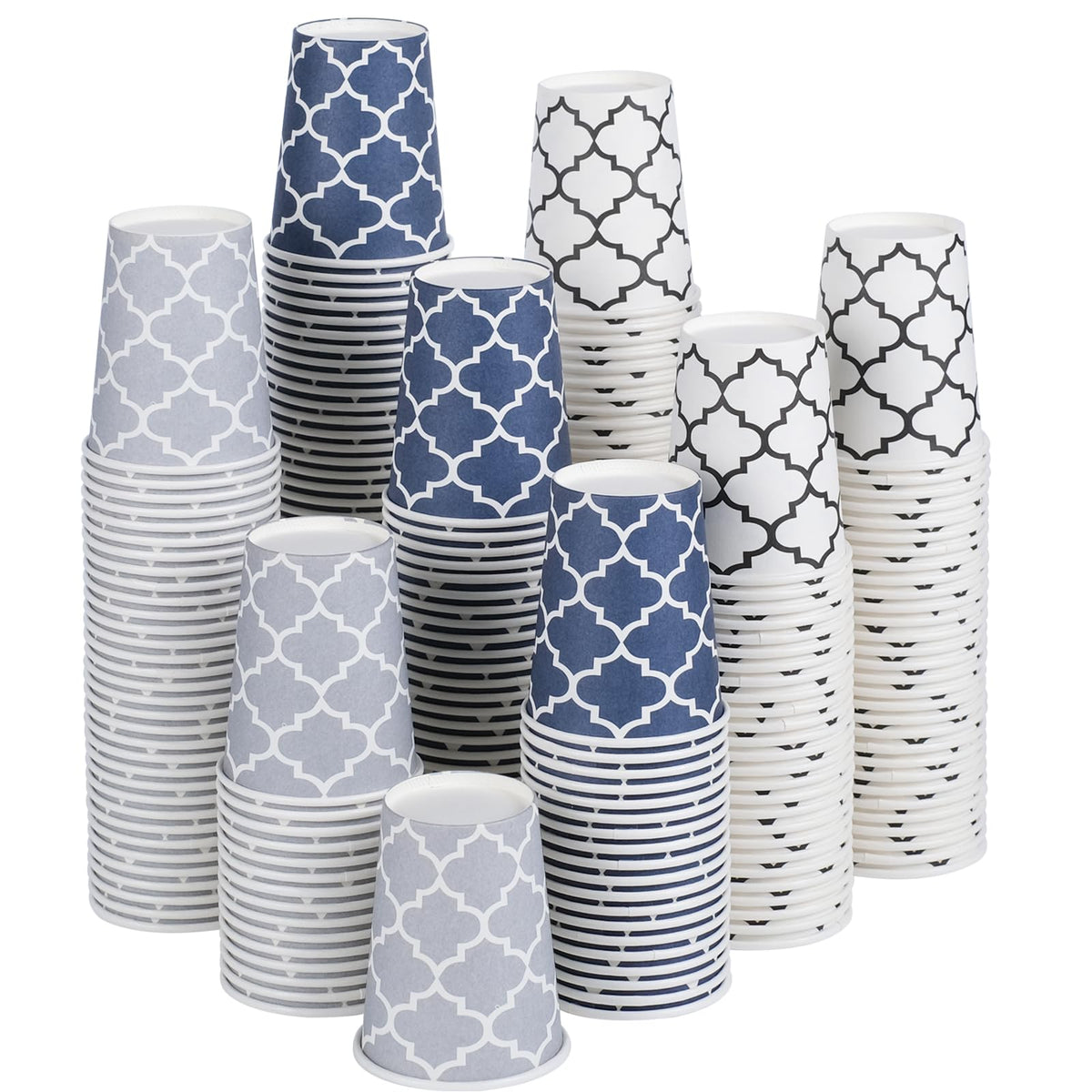 Clawsoff 300 Pack Paper Cups 8 oz, Disposable Coffee Cups 8 OZ