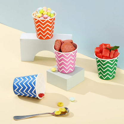 JOLLY PARTY 500Pack 5oz Paper Cups Disposable Cups Small Mouthwash Cup