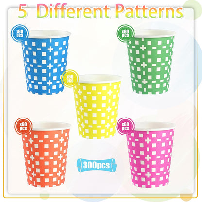 5oz Paper Cups, Small Bathroom Mouthwash Disposable Cups