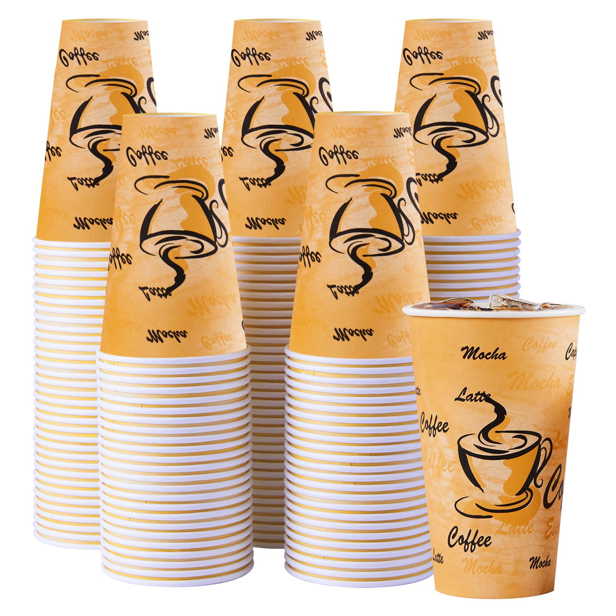 Lamosi 300 Pack 5 oz Paper Cups, Disposable Small Bathroom Water Cups