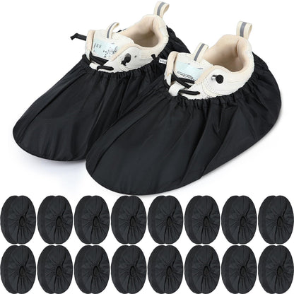 Frienda 8 Pairs Reusable Shoe Covers Waterproof Non Slip Floor,Large
