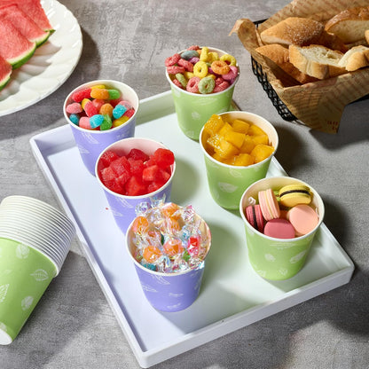 LITOPAK 1200 Pack 5 oz Paper Cups, Colorful Samll Paper Cups Disposable