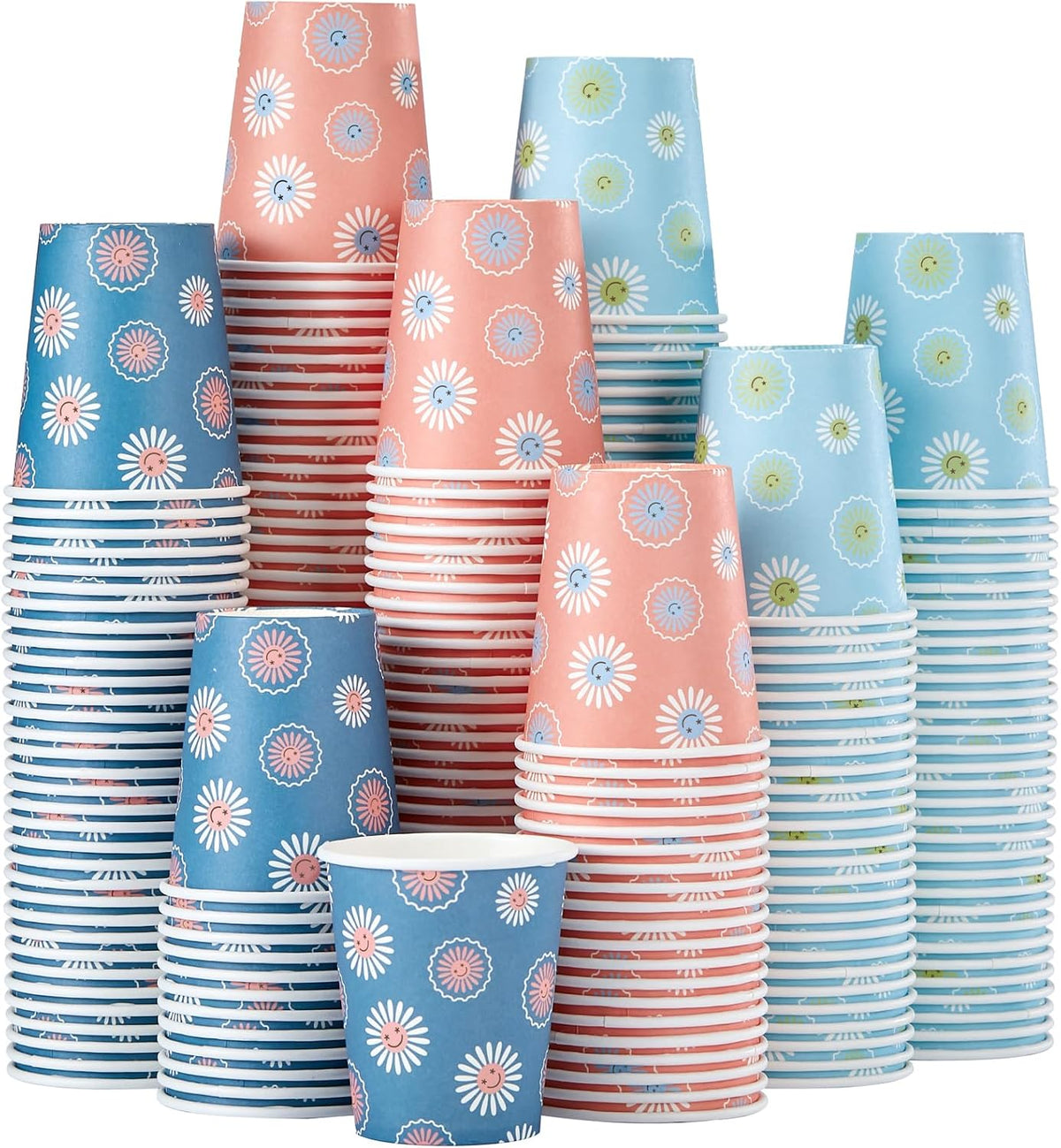 SIUQ 300 Pack 5 oz Paper Cups, Disposable Small Bathroom Mouthwash Cups