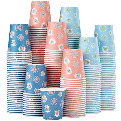 SIUQ 300 Pack 5 oz Paper Cups, Disposable Small Bathroom Mouthwash Cups