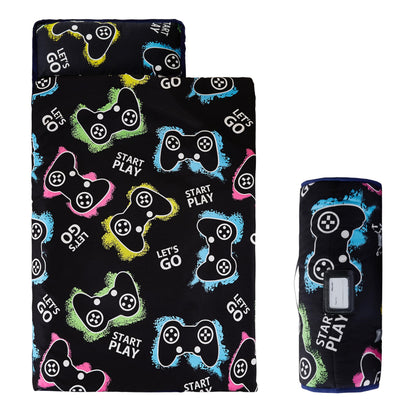 MORAIS Toddler Nap Mat with Pillow and Blanket, 52" x 20" Lightweight and Soft Nap Mat for Preschool, Daycare, Travel Sleeping Bags