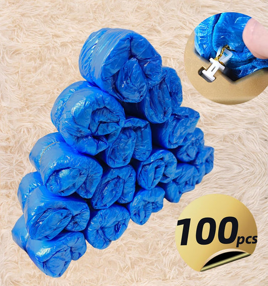 100pcs Shoe Cover Machine Refill Disposable Shoe Cover Dispenser Refill with T-shaped Buckles.