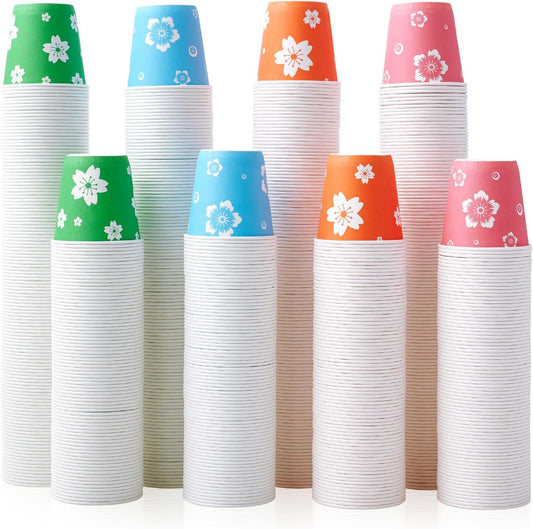LITOPAK 800 Pack 3 oz Paper Cups, Small Paper bathroom cups 3 ounce