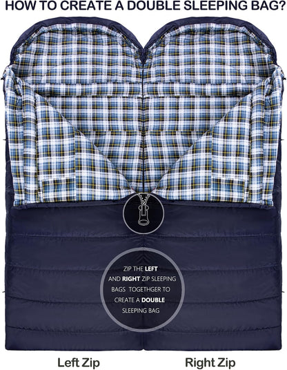 HiZYNICE Sleeping Bags for Adults XXL Cold Weather