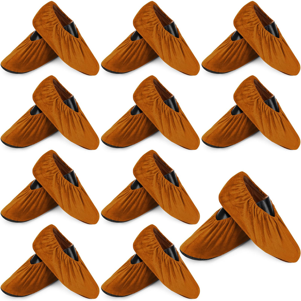 JaGely 11 Pair Reusable Cloth Shoe Covers for Indoors, Multicolor