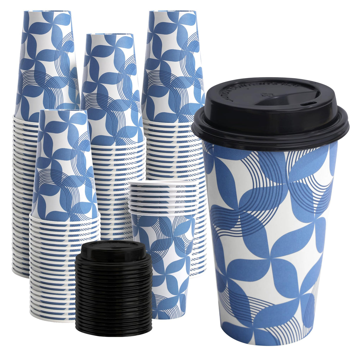 500 Pack 8 oz Paper Cups, Disposable Coffee Cups