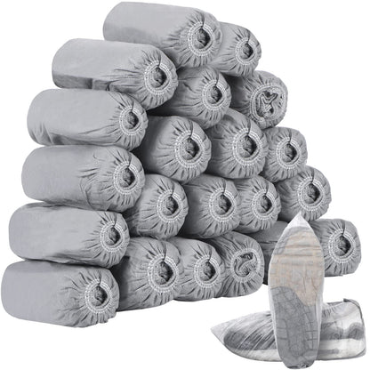 Tigeen 200 Pcs/ 100 Pairs Disposable Shoe Covers Indoor, Blue