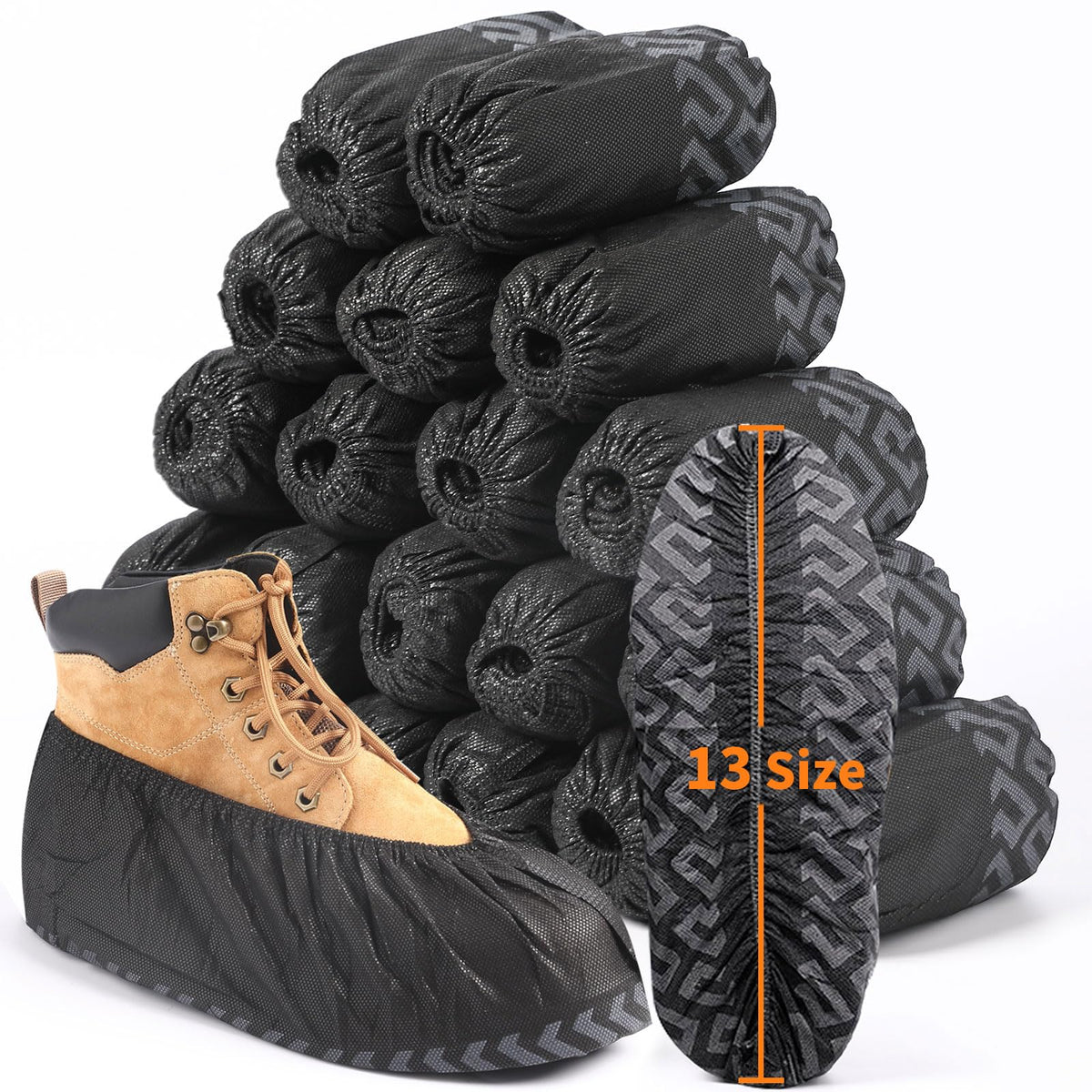 Shoe Covers Disposable, Extra Large 200 Pack, Non-Slip Indoor