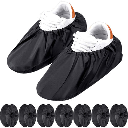 Frienda 8 Pairs Reusable Shoe Covers Waterproof Non Slip Floor,Large