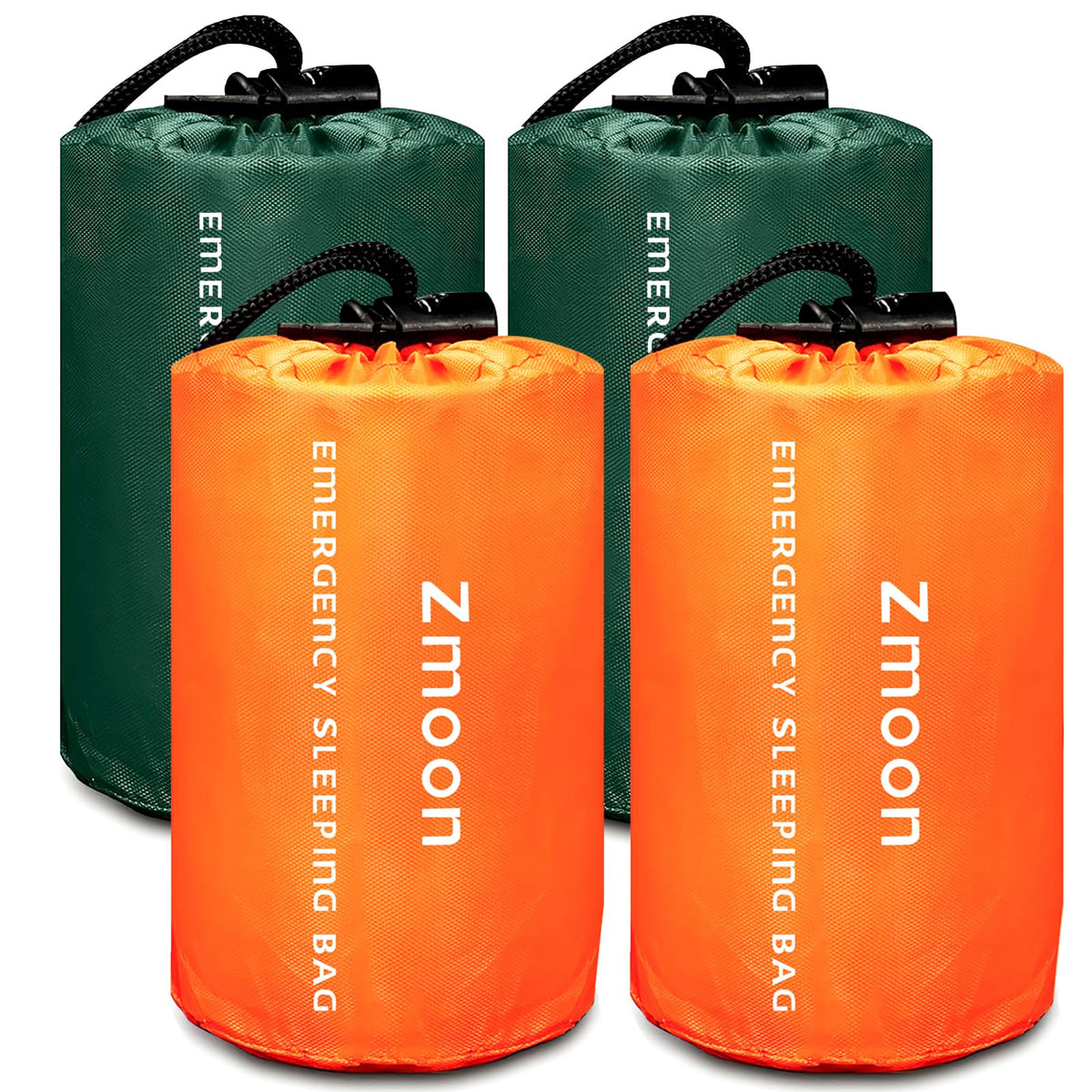Zmoon Emergency Sleeping Bag Survival Bag, Portable Waterproof Thermal Bivy Sacks,Bivvy Bags,Camping Mylar Sleeping Bag Survival Gear Emergency Blankets Survival Shelter